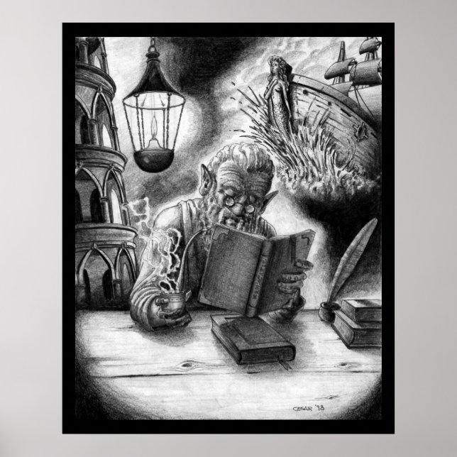 Reading Gnome Poster (Front)