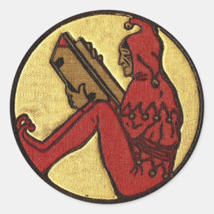 Reading Gnome Sticker