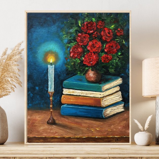 Reading Illuminates Fine Art Still Life Books Poster (Creator Uploaded)