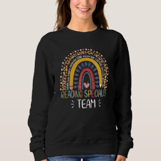 Reading Interventionist Reading Teacher Specialist Sweatshirt