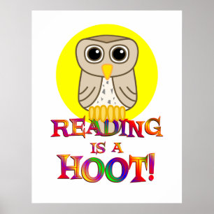 Reading is a Hoot Poster