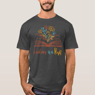 Reading Is A Right Book Lover Teacher Bookworm Lit T-Shirt