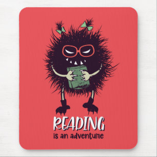 Reading is adventure funny teacher mouse pad