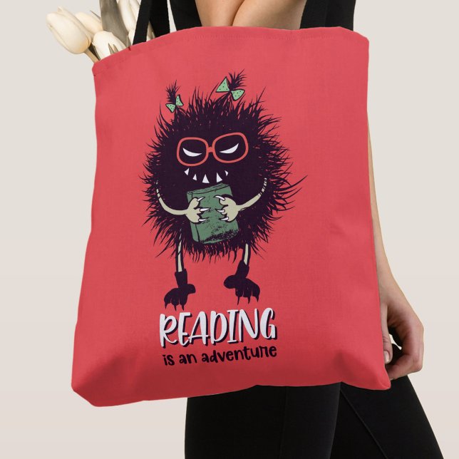 Reading is adventure funny teacher tote bag (Creator Uploaded)