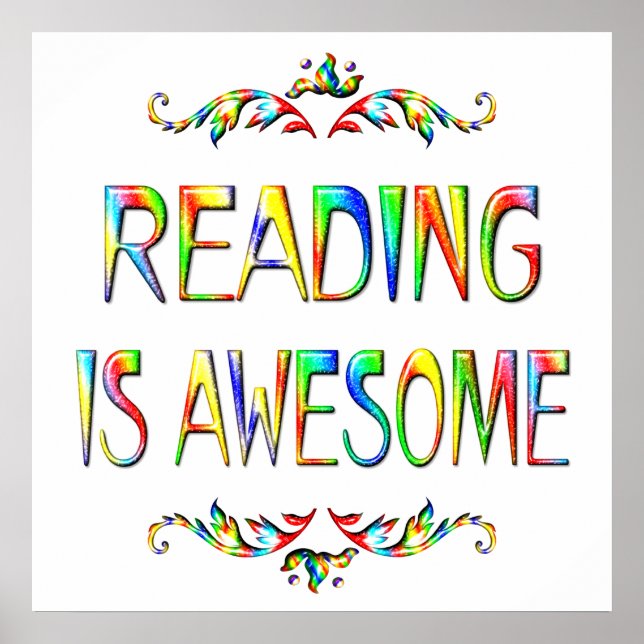 Reading is Awesome Poster (Front)