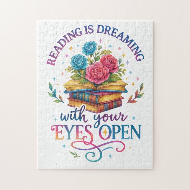 Reading Is Dreaming....  Jigsaw Puzzle (Vertical)