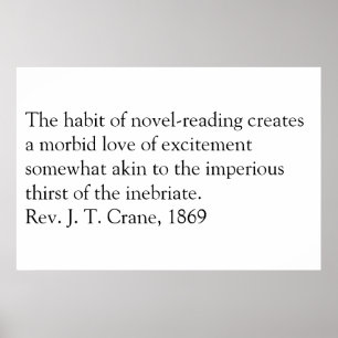 Reading is evil. poster