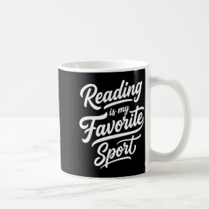 Reading is favourite sport for librarian bookworm coffee mug