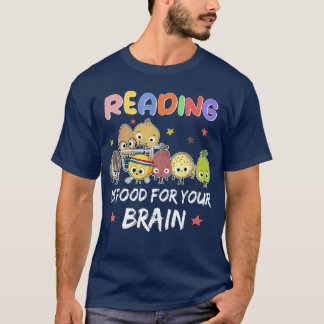 Reading Is Food For Your Brain Childrens Books Cha T-Shirt