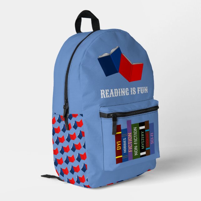 Reading Is Fun Backpack (Back Corner Left)