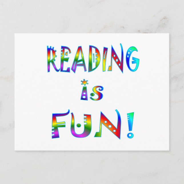 Reading is Fun Postcard (Front)
