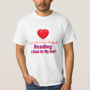 Reading is Good for My Heart T-Shirt