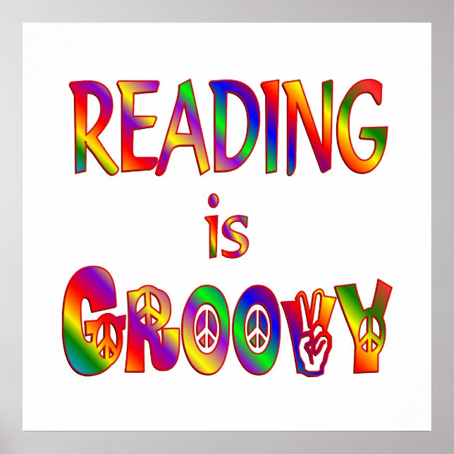 Reading is Groovy Poster (Front)