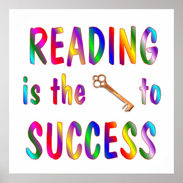 Reading is Key to Success Poster (Front)