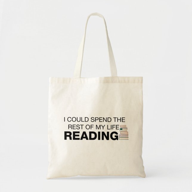 Reading is Life - Book Lovers Tote Bag (Front)