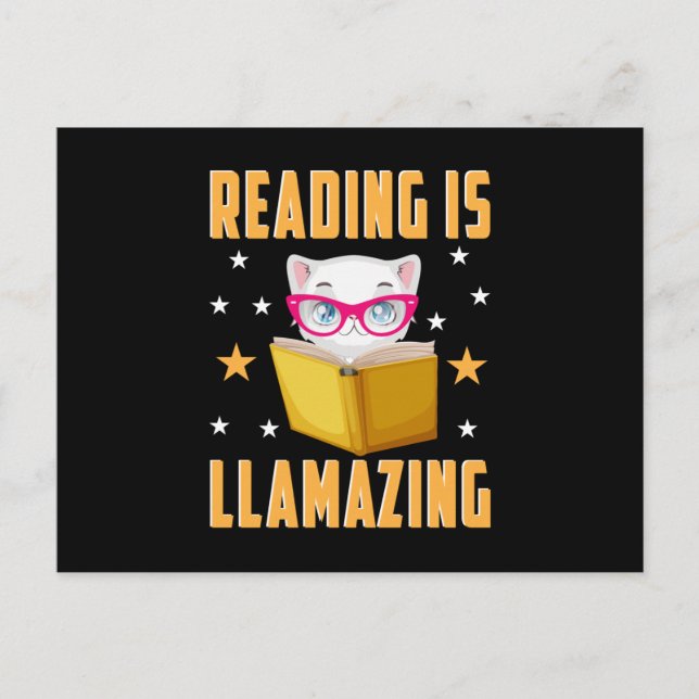 Reading Is Llamazing Postcard (Front)