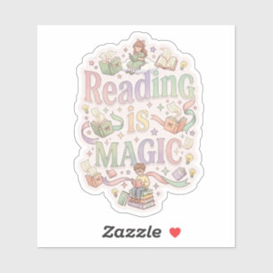 Reading is magic - cosy book lover reading