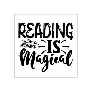 Reading Is Magical Rubber Stamp
