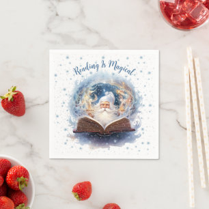 Reading is Magical Snowflake, Book Club Napkin