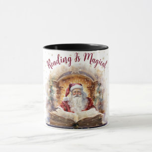 Reading is Magical Snowflake Design Mug