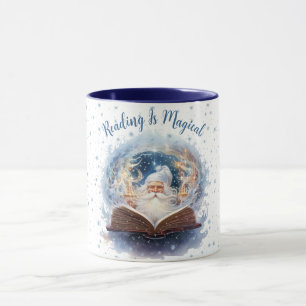 Reading is Magical Snowflake Design Mug