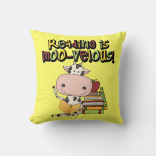 Reading is Moo-velous Cushion