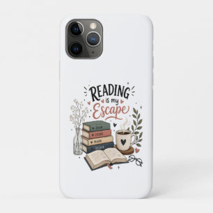 Reading Is My Escape - Cosy Book Lover Aesthetic iPhone 11 Pro Case