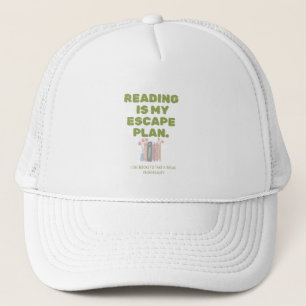 Reading is My Escape Plan - Cozy Book Lover's Desi Trucker Hat