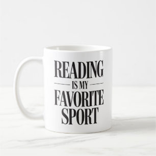 Reading is My Favorite Sport Coffee Mug