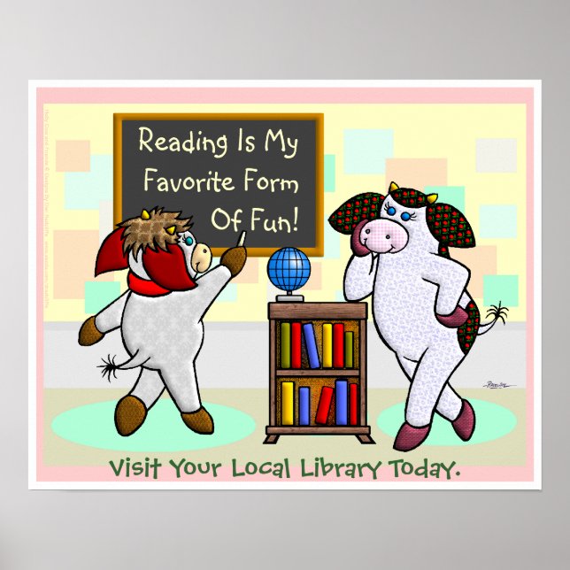 Reading Is My Favourite Form Of Fun! Poster (Front)