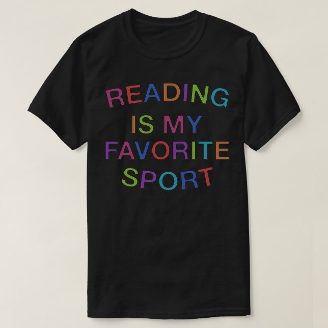 Reading Is My Favourite Sport Classic TShirt (Design Front)