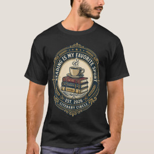 Reading Is My Favourite Sport Literary Circle Book T-Shirt
