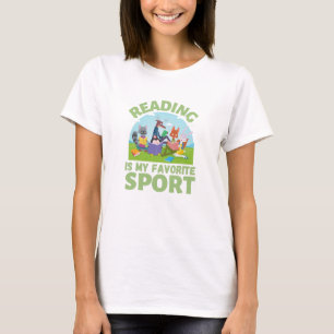 Reading Is My Favourite Sport Reading Forest T-Shirt