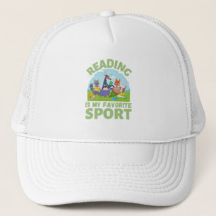 Reading Is My Favourite Sport Reading Forest Trucker Hat