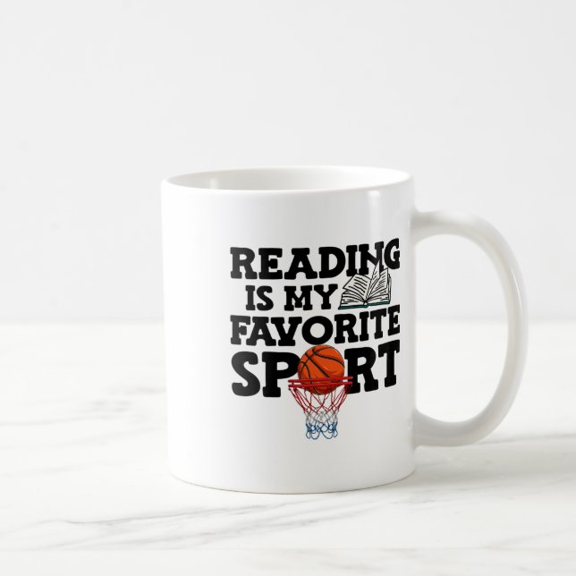 Reading Is My Favourite Sport Sketll World Book Da Coffee Mug (Right)