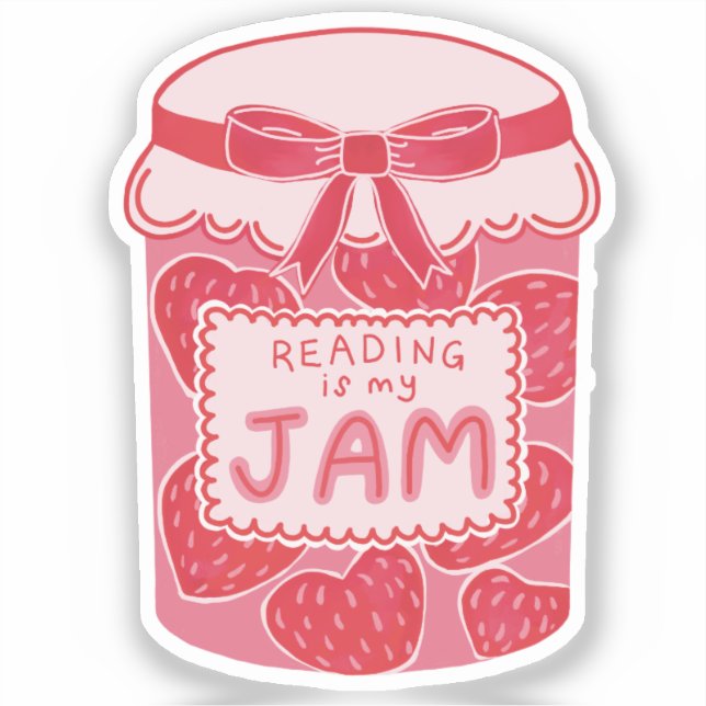 Reading is my jam book lover (Front)