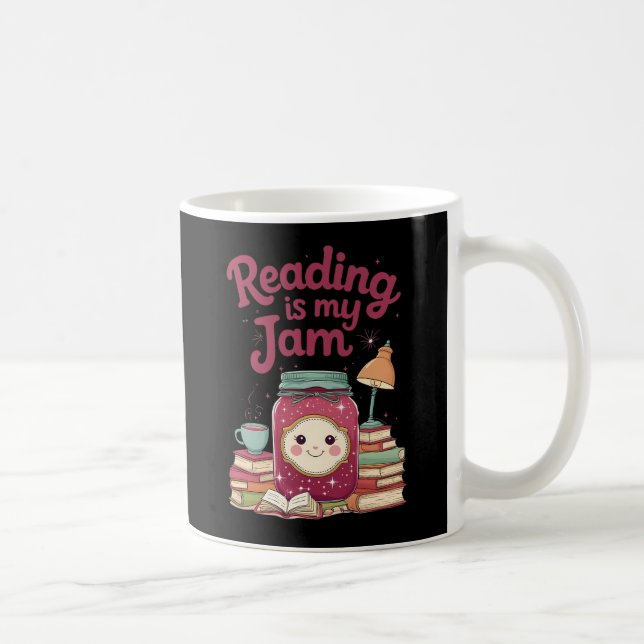 Reading Is My Jam – Cute Book Lover Mug for Reader (Right)
