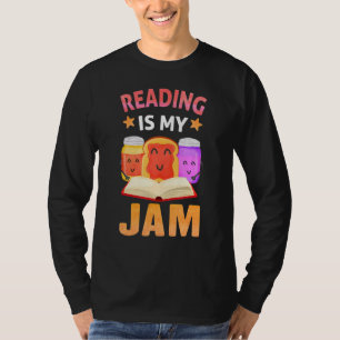 Reading Is My Jam Funny I Love To Read Books 1 T-Shirt