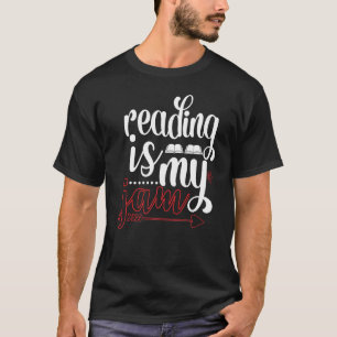 Reading Is My Jam Kids Teacher I Love To Read Book T-Shirt