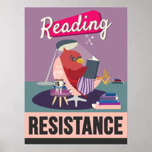 Reading Is My Resistance – Retro Styled Print