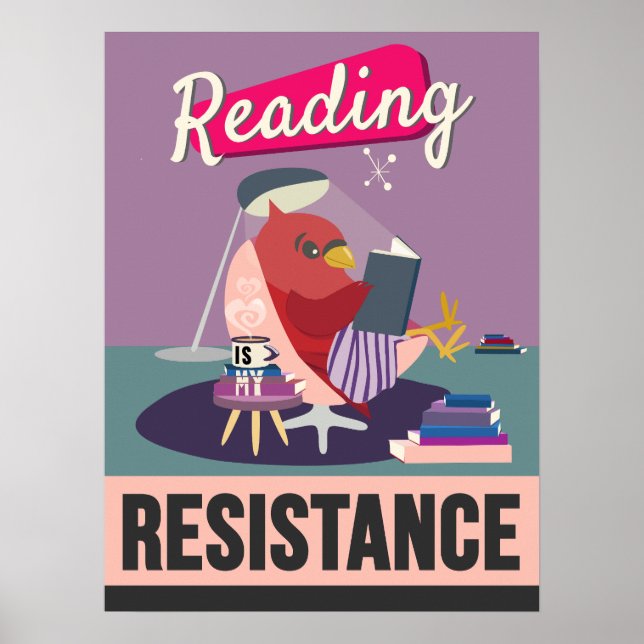 Reading Is My Resistance – Retro Styled Print (Front)