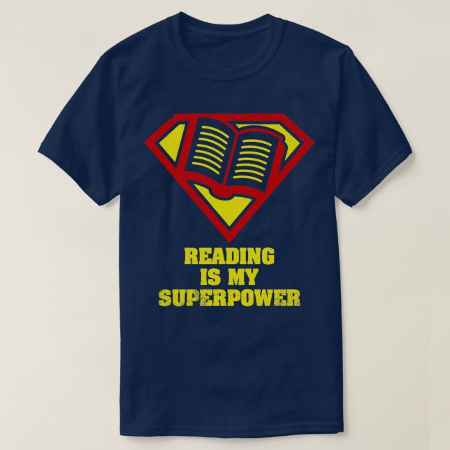 Reading Is My Superpower Shirt Essential TShirt (Design Front)