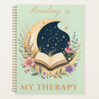 Reading is My Therapy Celestial Moon Planner