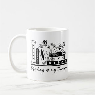 Reading Is My Therapy Coffee Mug