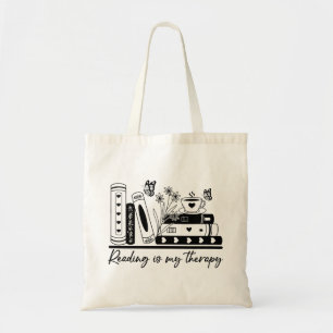 Reading Is My Therapy Tote Bag