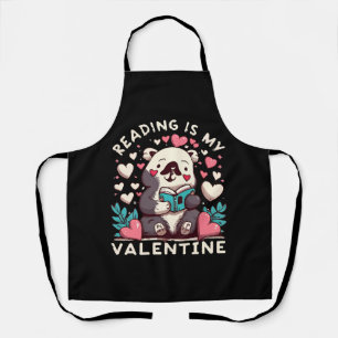 Reading Is My Valentine Apron
