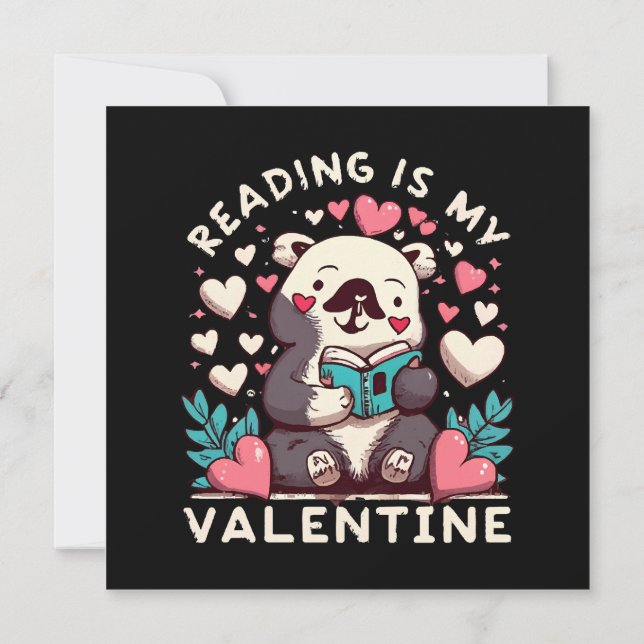Reading Is My Valentine Invitation (Back)