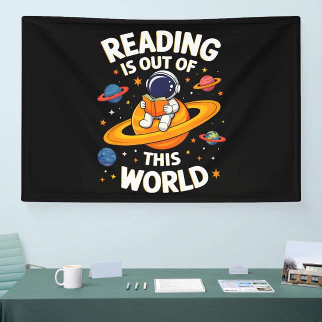 Reading Is Out Of This World Banner (Tradeshow)