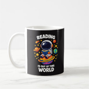 Reading is out of this world coffee mug