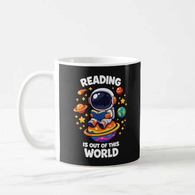 Reading is out of this world coffee mug (Left)